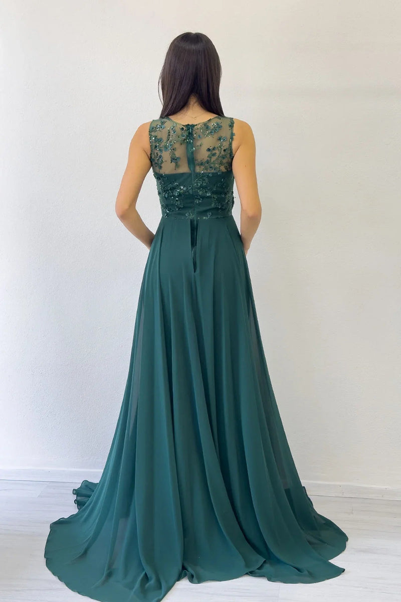 Green Sequined Tail Jumpsuit