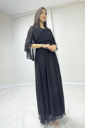 Black Maxi Chiffon Dress